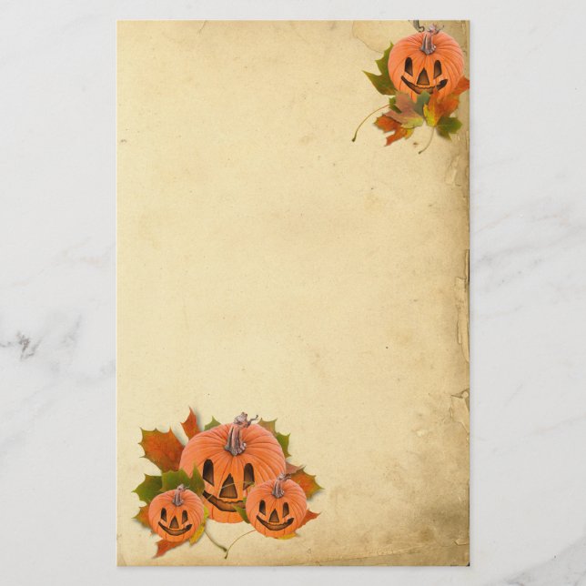 Papelaria Pumpkins Bonito do Halloween (Frente)