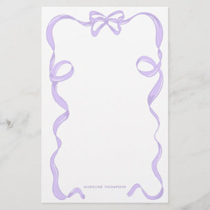 Papelaria Quadro de Fita de Fita de Arco Violeta Roxo-Lavand