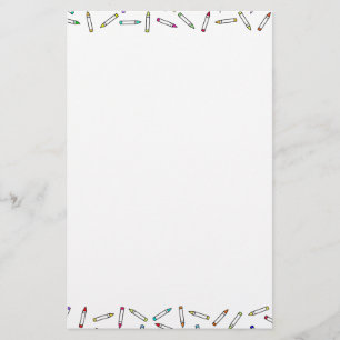 Papelaria Quadro decorativo do padrão Crayon