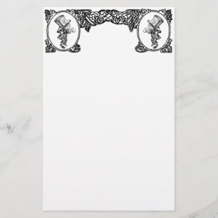 Papelaria Quadro louco do vintage do Hatter