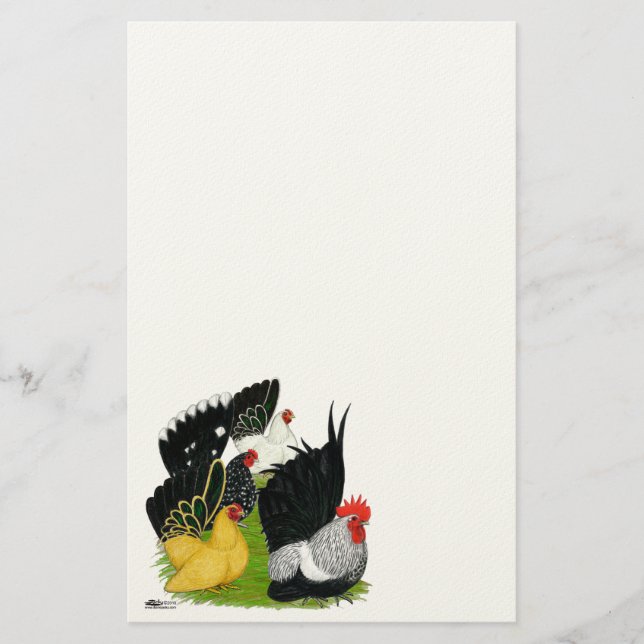 Papelaria Quarteto Bantam Japonês (Frente)