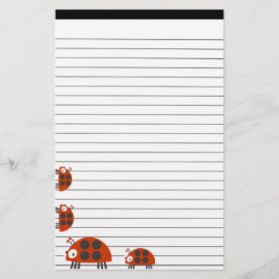 Papelaria Quatro joaninhas alinhados