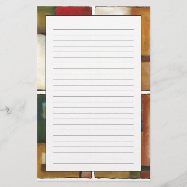 Papelaria Quatro Pintura Paneled de Jennifer Goldberger (Frente)