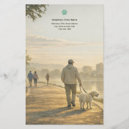 Papelaria Quiet Morning Walk – Veterinary Clinic Stationery 