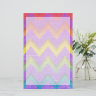 Papelaria Rainbow Chevron por Shirley Taylor