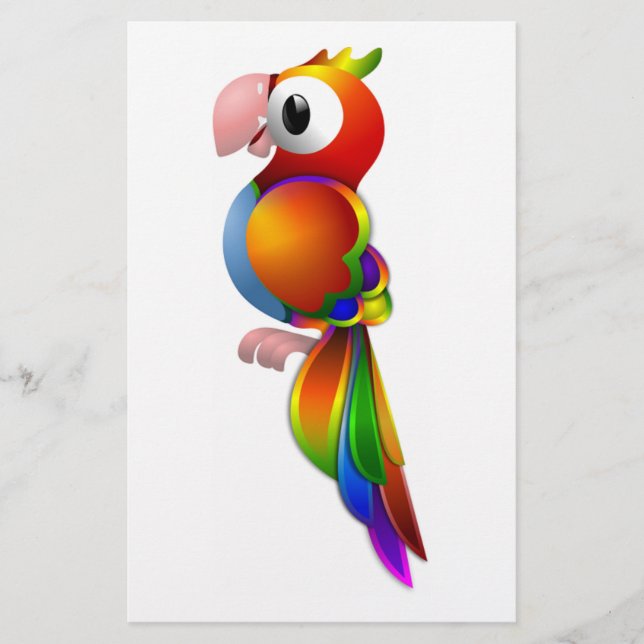 PAPELARIA RAINBOW PARROT (Frente)