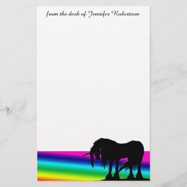 Papelaria Rainbow Unicorn (Frente)