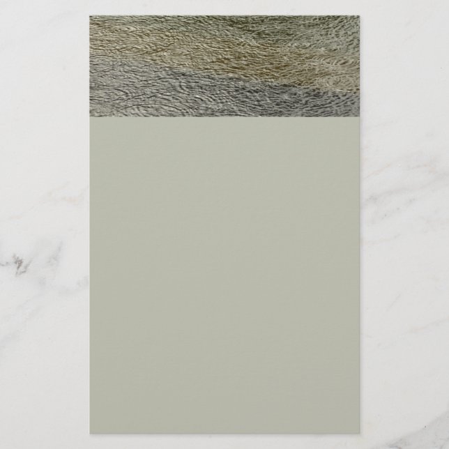 Papelaria Raindrop Ripples Fotografia Abstrato (Frente)