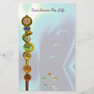 PAPELARIA RAIO DE ASCLEPIUS 7 CHAKRAS,YOGA, ENERGIA ESPIRITU