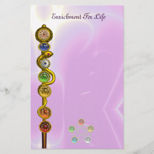 PAPELARIA RAIO DE ASCLEPIUS 7 CHAKRAS,YOGA, ENERGIA ESPIRITU