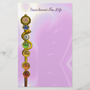PAPELARIA RAIO DE ASCLEPIUS 7 CHAKRAS,YOGA, ENERGIA ESPIRITU