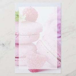 Papelaria Raspberry Macarons rosa Foto de pastelaria frances