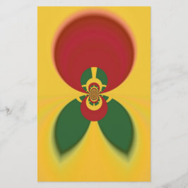 Papelaria Rasta Colors Abstrato Art Impressão