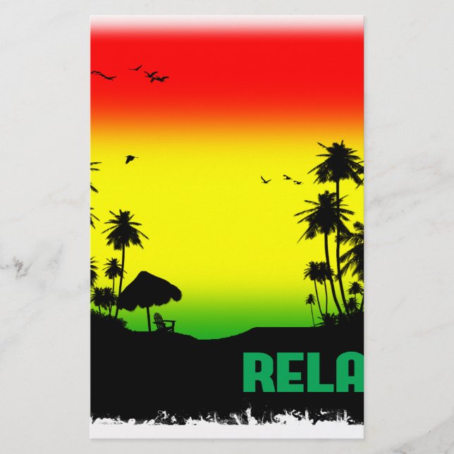 Papelaria rasta de relaxamento (Frente)