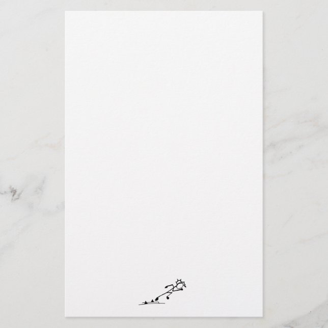 Papelaria Rastreamento do Sprinter Stickman e Papel de Campo (Frente)