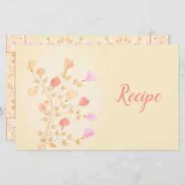 Papelaria Receita de Designer Floral Cortante