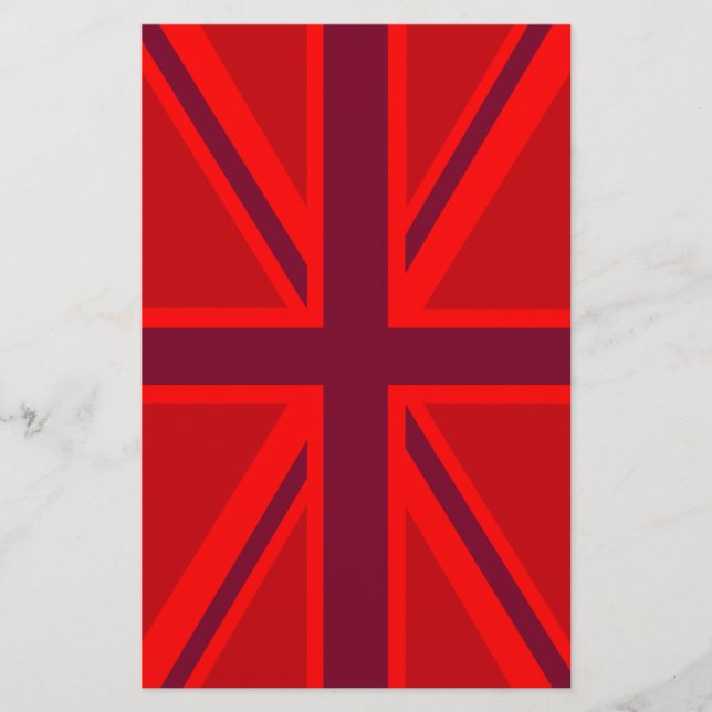 Papelaria Red Accent Union Jack Design (Frente)