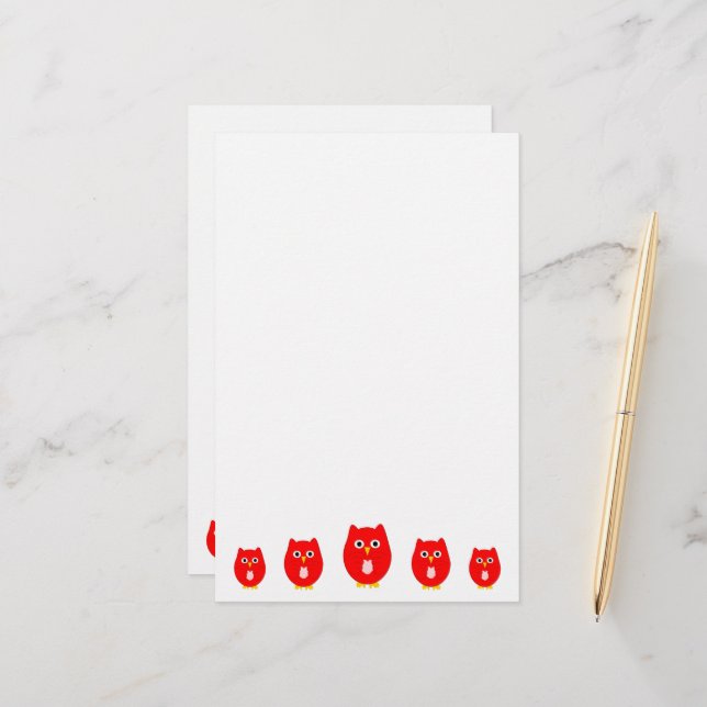 Papelaria Red Owl Design (Frente/Verso In Situ)
