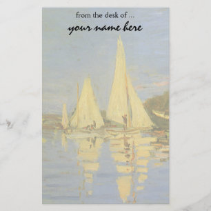 Papelaria Regata em Argenteuil por Claude Monet