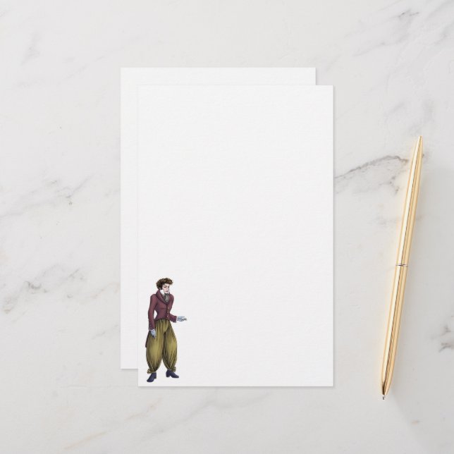 Papelaria Regency Fashion Stationery - Cavalheiro #6 (Frente/Verso In Situ)