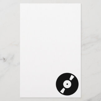Papelaria registro retro-vinil
