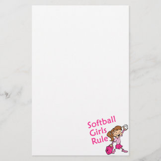Papelaria Regra das meninas do softball
