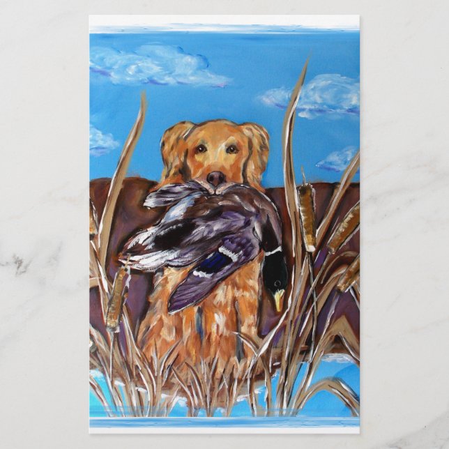 PAPELARIA RETRIEVER DOURADO (Frente)