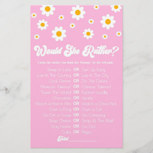 Papelaria Retro-Daisy Rosa, Ela Preferencialmente Jogo De Ch