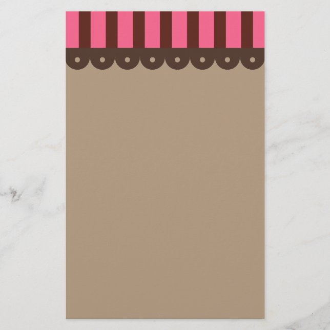 Papelaria Retro de Chocolate (Frente)