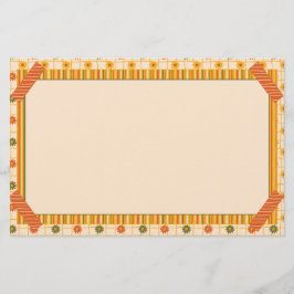 Papelaria Retro Spring Hand Drawn Faux Washi Floral Stripe