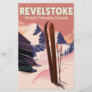 Papelaria Revelstoke British Columbia, Canada Ski poster