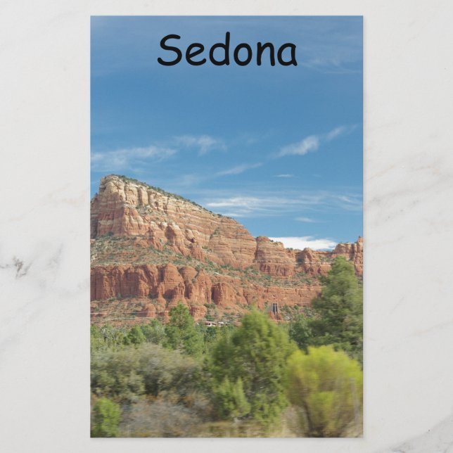 Papelaria Rochas vermelhas em Sedona (Frente)
