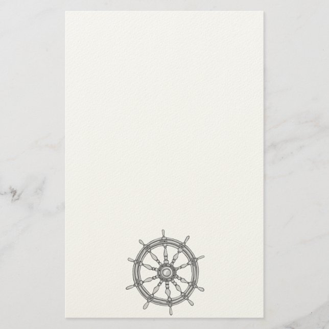 Papelaria Roda De Navio Náutico 4 Material de Escritório (Frente)