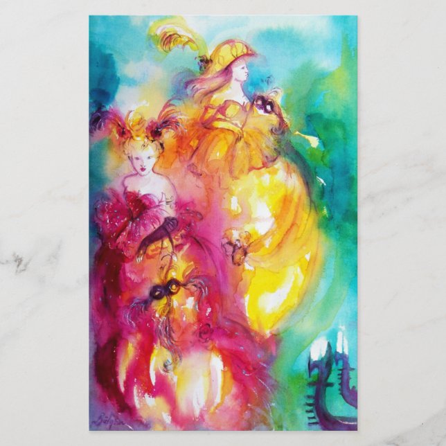 Papelaria RONDO IN LAGOON / Venetian Masquerade Ball (Frente)