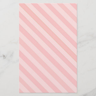 Papelaria Rosa da listra dos doces no papel de carta