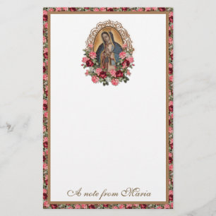 Papelaria Rosa da Virgem Católica Mary Guadalupe