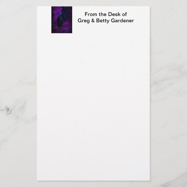 Papelaria Rosa de Material Negro Spooky, Aranhas Negras (Frente)