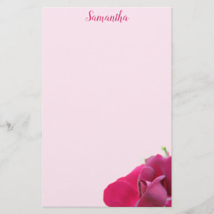 Papelaria Rosa Rosa Rosa bonito Personalizada