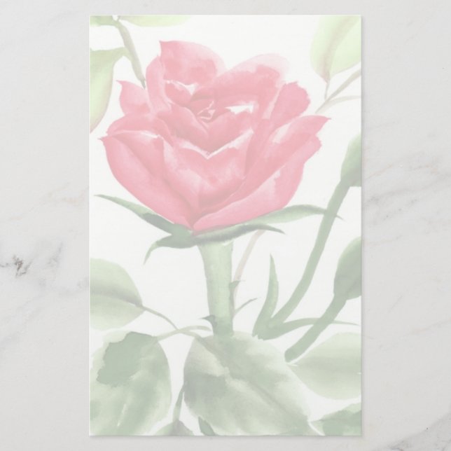 Papelaria Rosa vermelha (Frente)