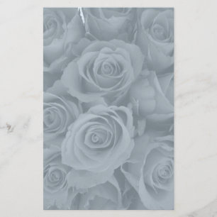 Papelaria rosas azuis