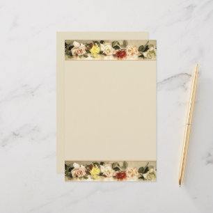 Papelaria Rosas Vintage Pessoal
