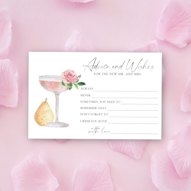 Papelaria Rose Prosecco - conselhos e desejos chá de noiva (Criador carregado)