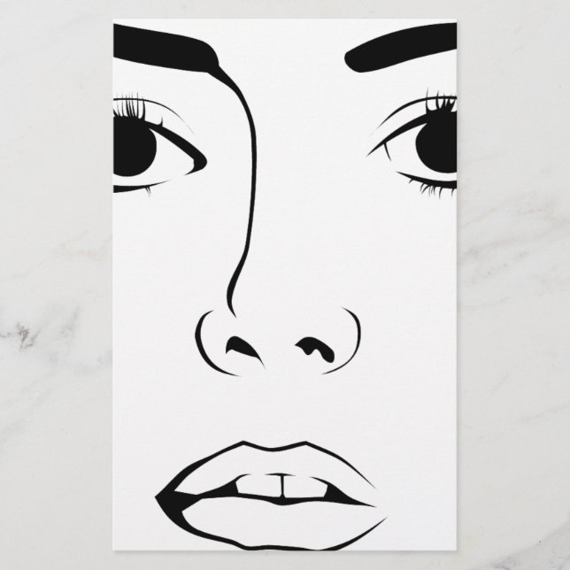 Papelaria Rosto de Mulher (Frente)