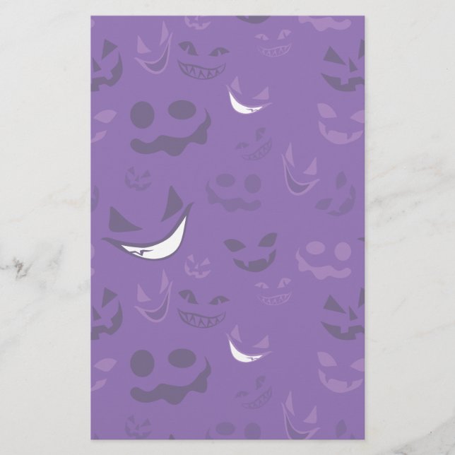 Papelaria Rostos Spooky (Frente)
