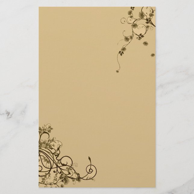 Papelaria Rotação Floral Simples (Frente)
