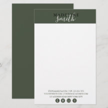 Roteiro Moderno Verde Escuro