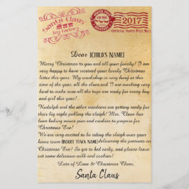 Papelaria Rotule das letras do Pólo Norte do papai noel |