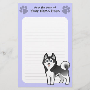 Papelaria Rouco Siberian dos desenhos animados/Malamute do