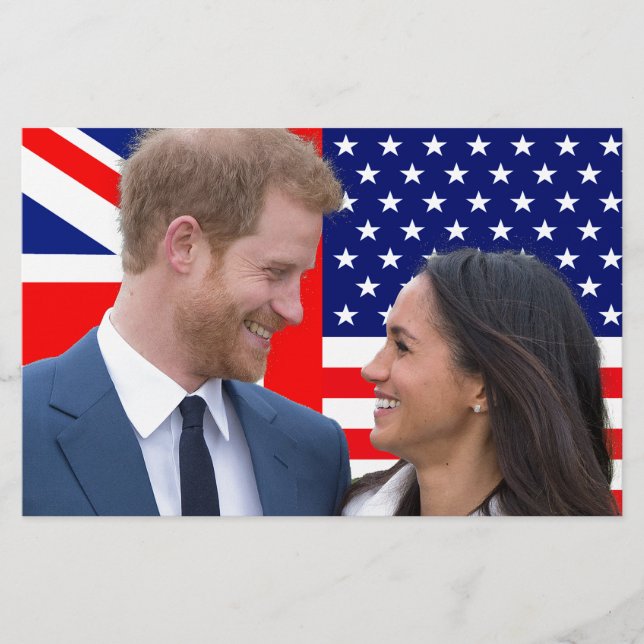 Papelaria Royal Wedding Harry e Meghan (Frente)