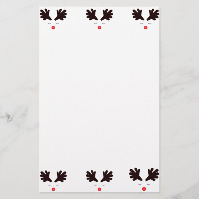 Papelaria Rudolph Stationery Paper (Frente)